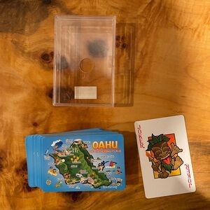 Never Been Played Oahu Fun Map Playing Cards